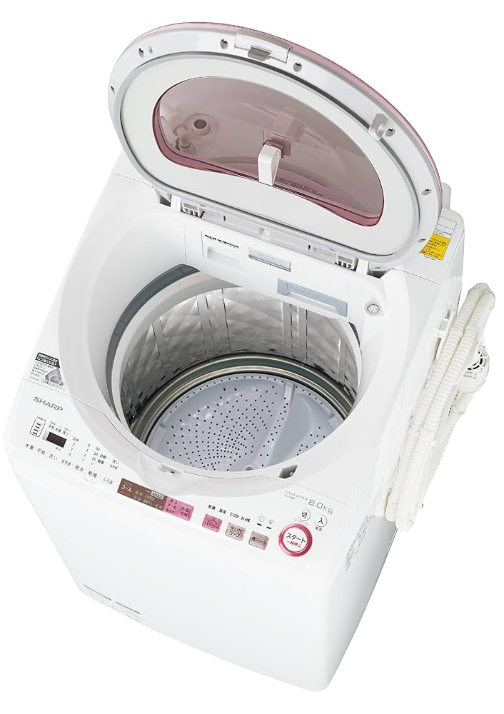 Amazon.co.jp: シャープ タテ型洗濯乾燥機 穴なし槽 8Kgタイプ